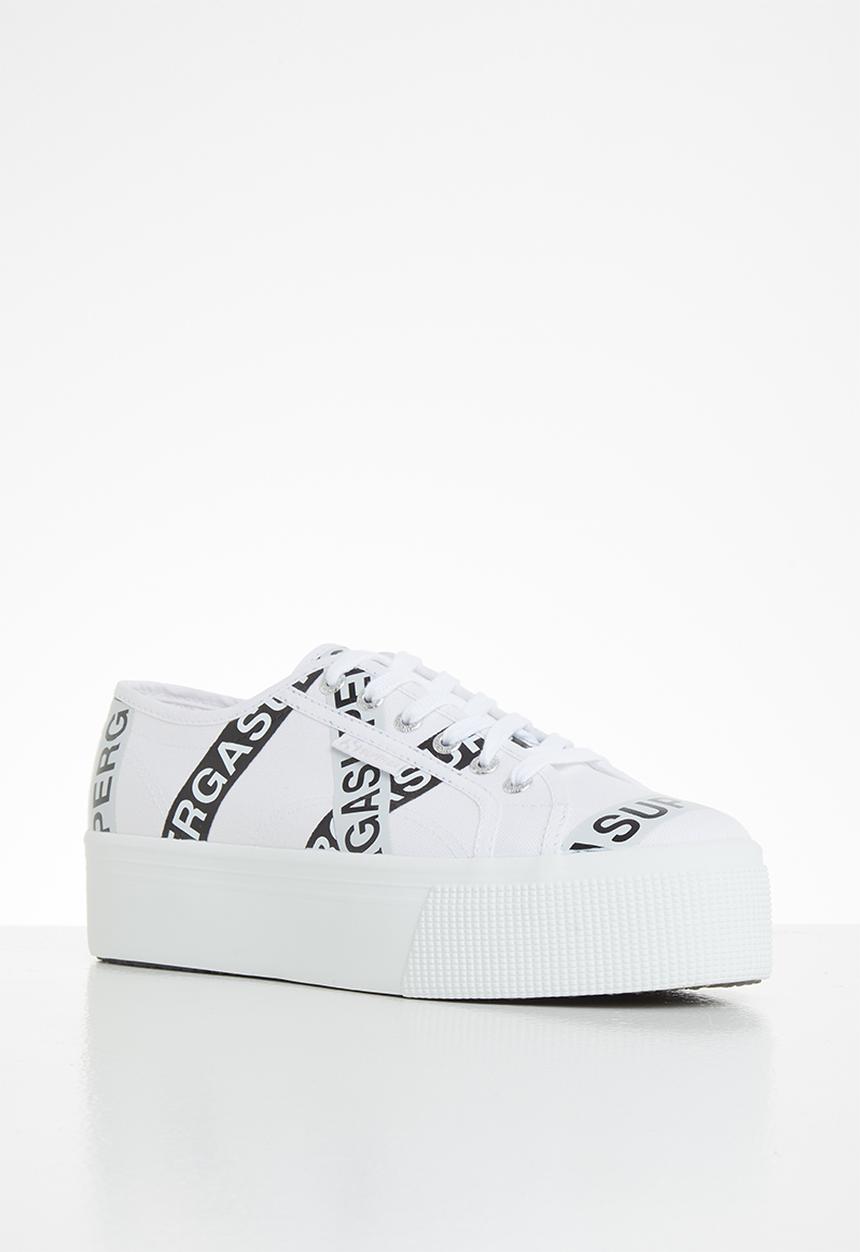 SUPERGA - 2790 letter tape - white grey ash