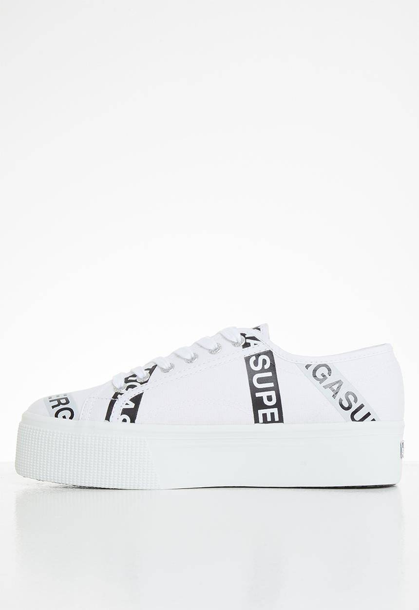 SUPERGA - 2790 letter tape - white grey ash