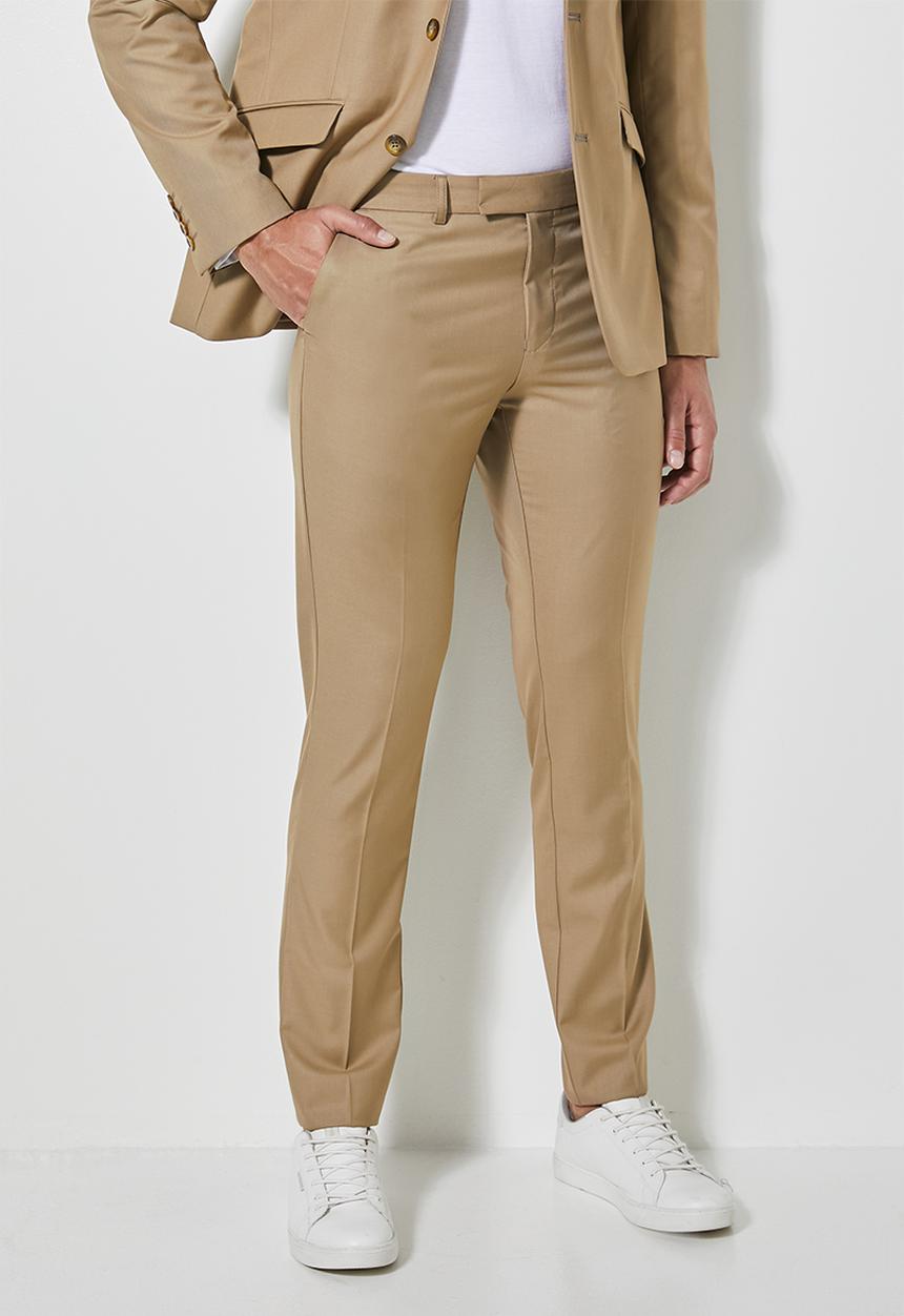 Superbalist - Regent slim fit trouser - wool touch khaki