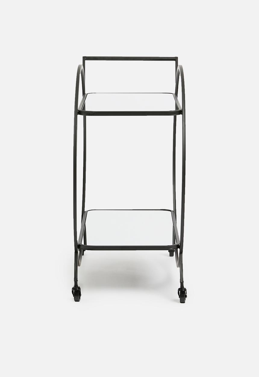 Sixth Floor - Pearl drinks trolley - black