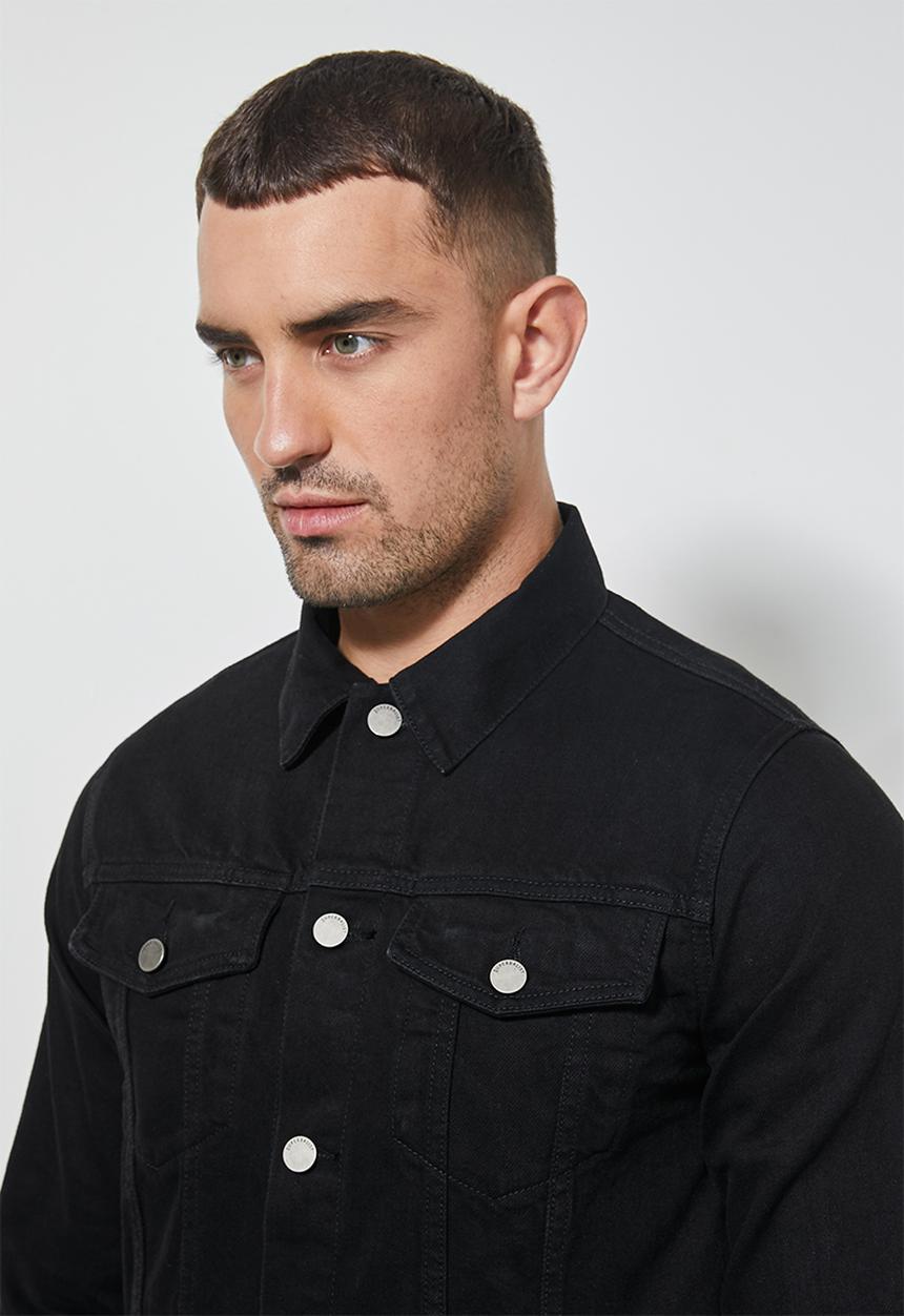 Superbalist - San fran demin trucker - black