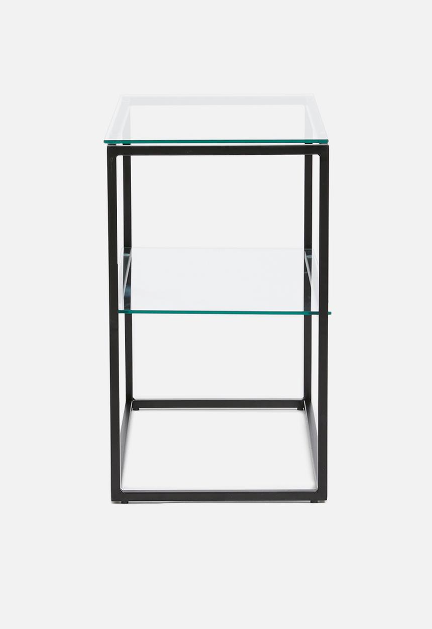 Sixth Floor - Cilla 2-layer side table - black