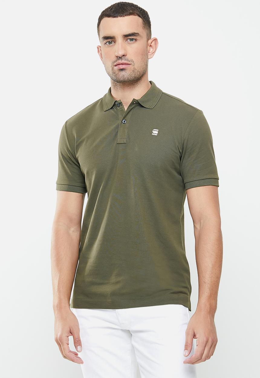 G-STAR - Dunda slim short sleeve polo - combat green