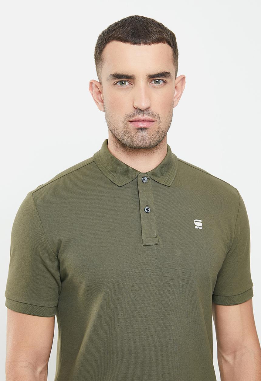 G-STAR - Dunda slim short sleeve polo - combat green