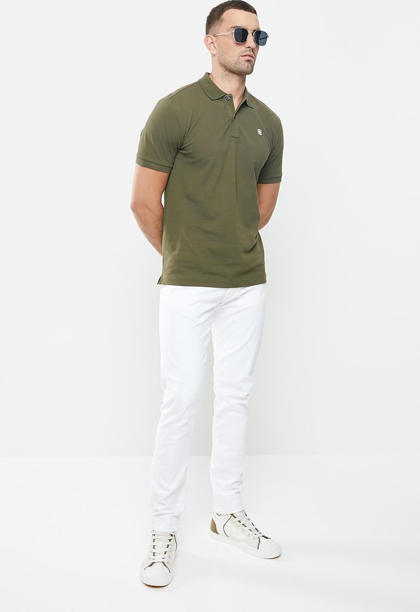 G-STAR - Dunda slim short sleeve polo - combat green
