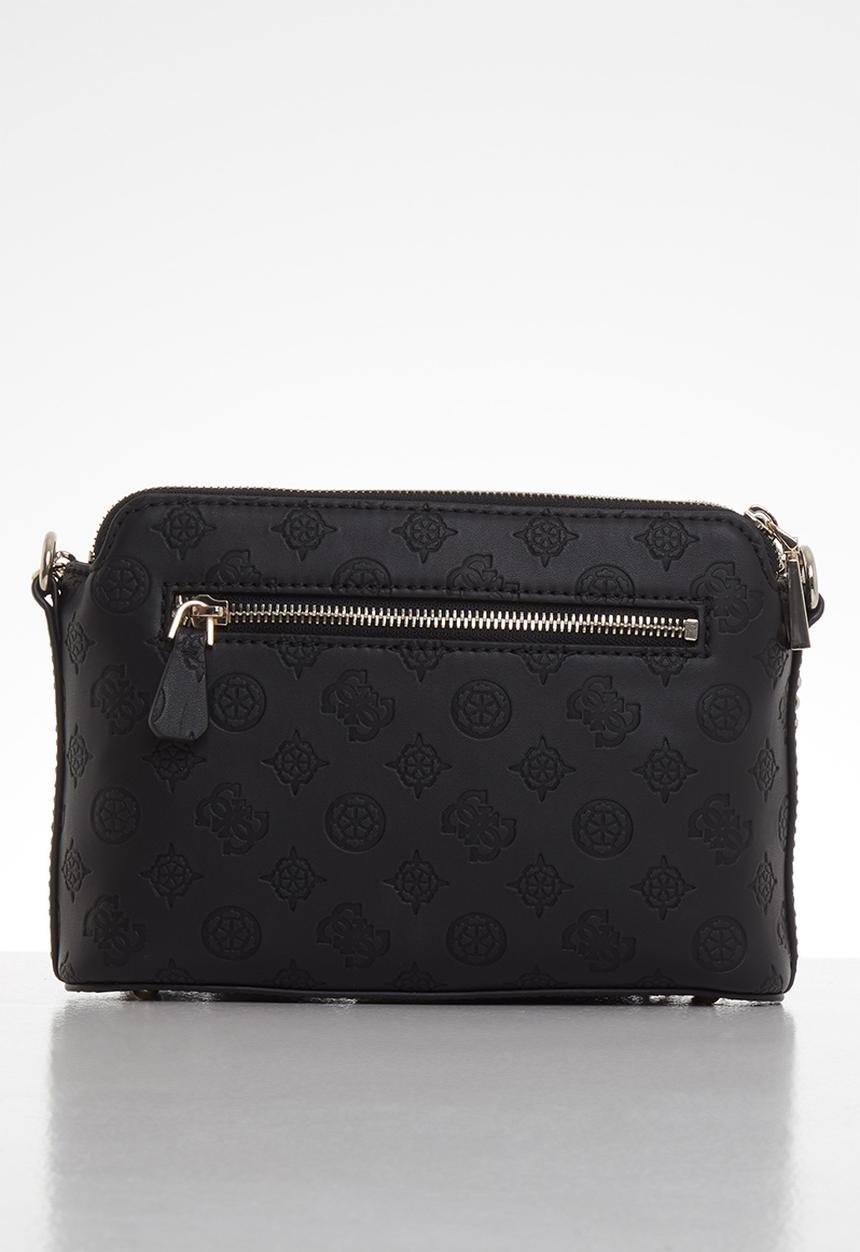 GUESS - Ninnette dbl zip crossbody - black
