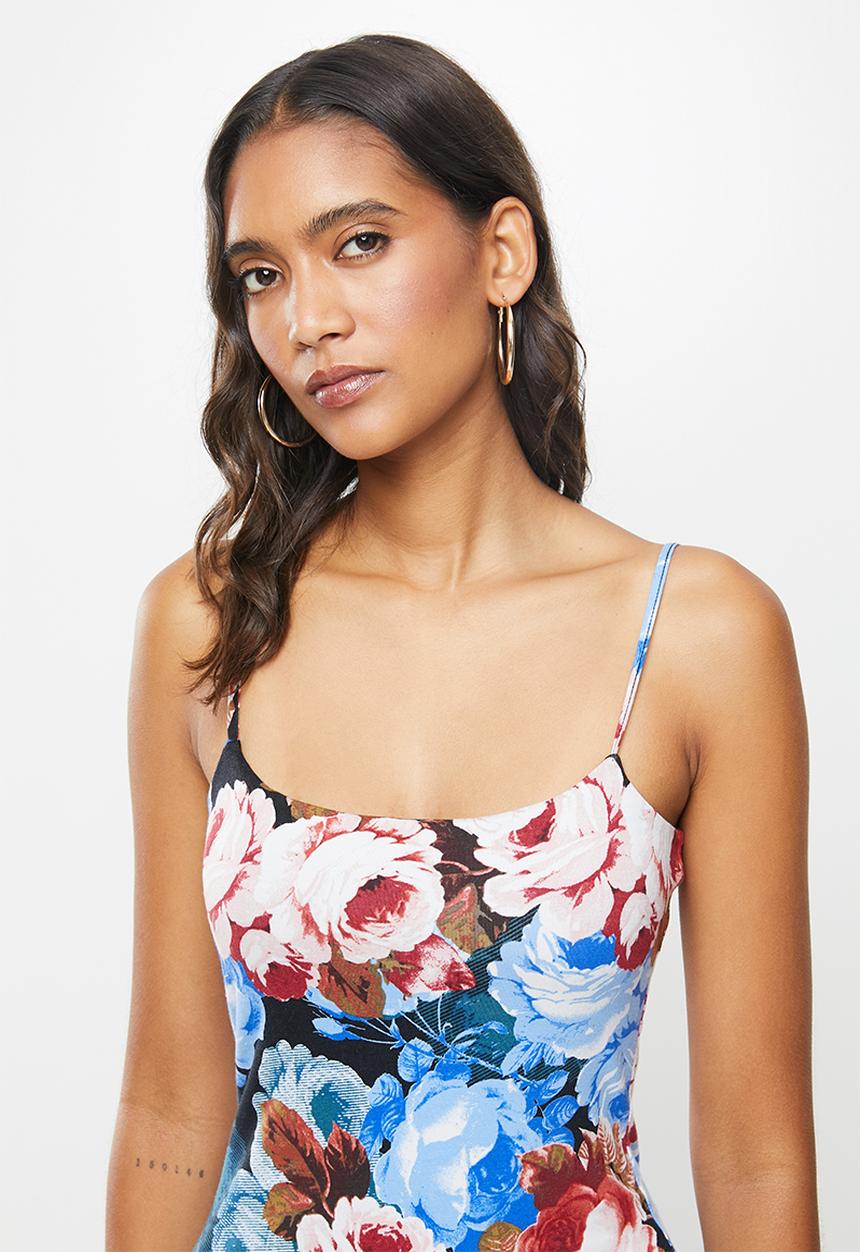 GUESS - Long sleeve morine dress - multi 