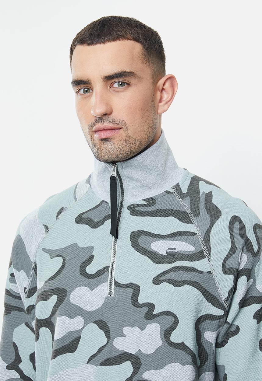 G-STAR - Jirgi-s half zip t l\s - grey