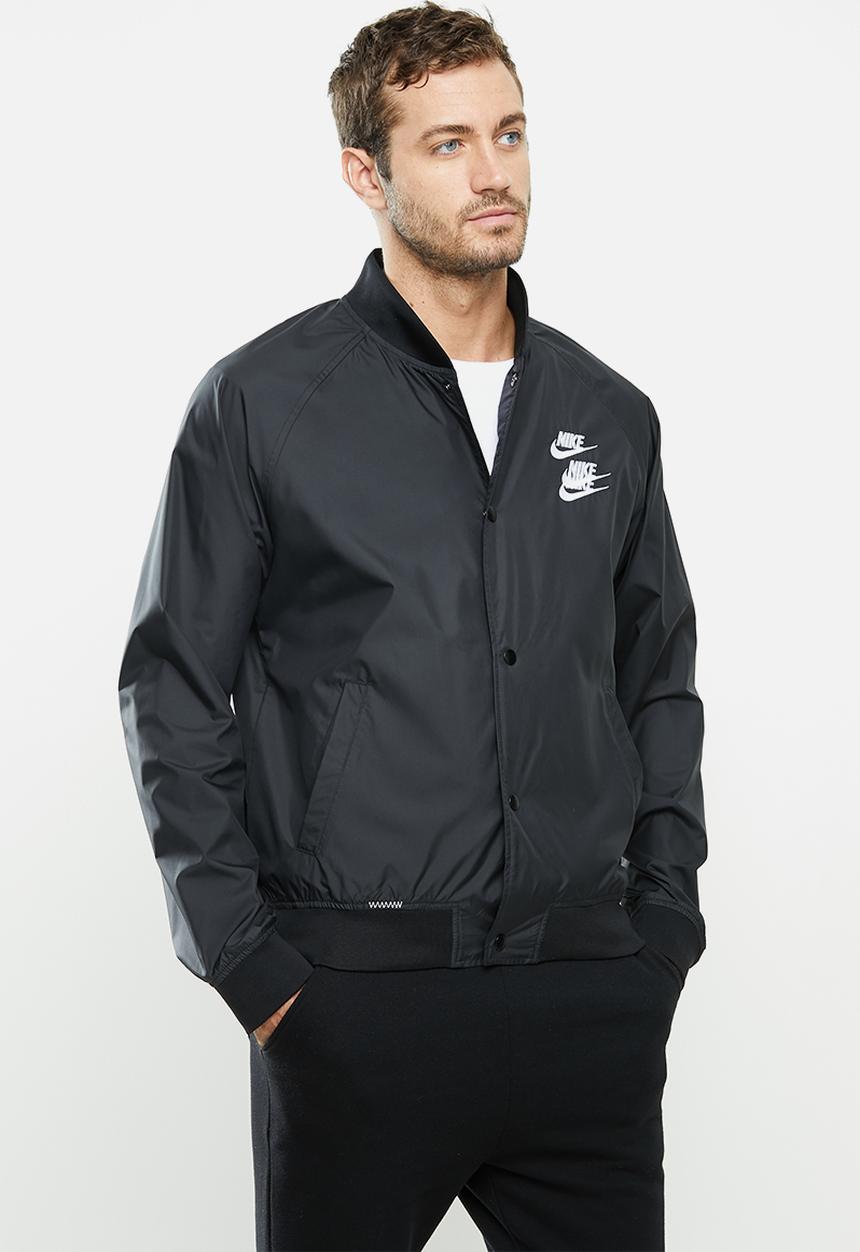 Nike - Nsw wvn jkt wtour - black & white