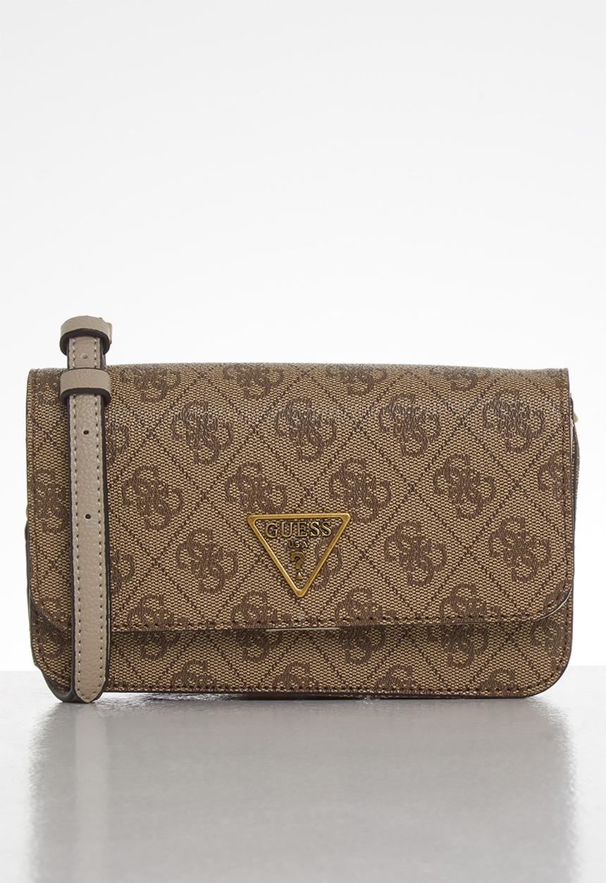 GUESS - Noelle xbody flap organizer - brown 