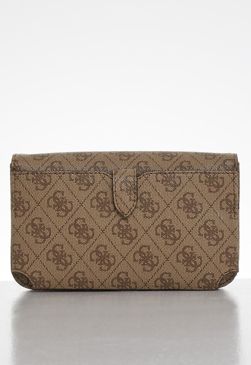 GUESS - Noelle xbody flap organizer - brown 