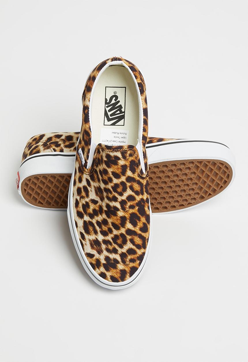 Vans - UA classic slip-on - (leopard) black & true white