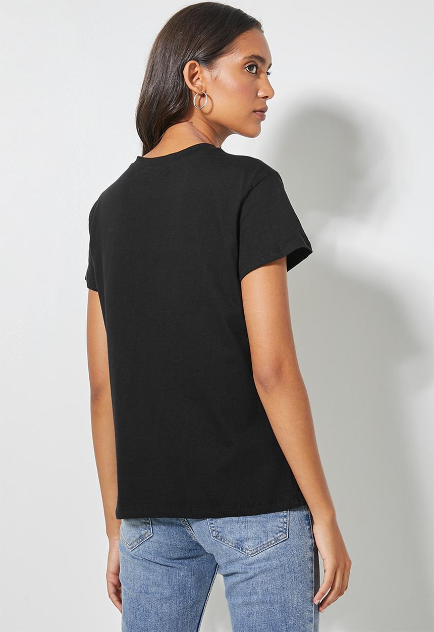 Superbalist - C'est la vie printed tee - black 