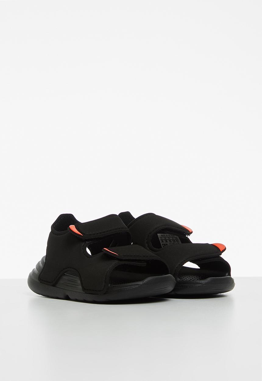 adidas Originals - Infants swim sliders - black & orange
