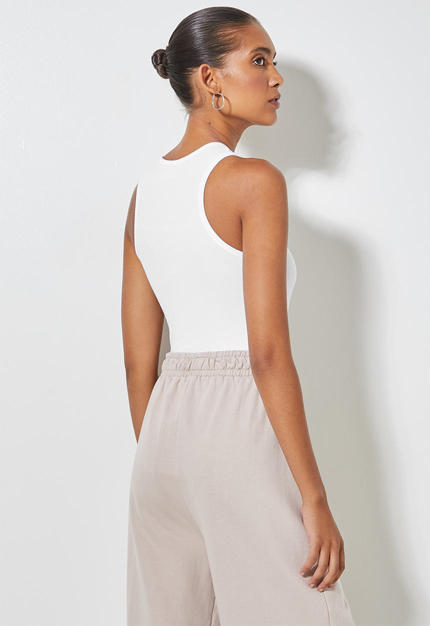 Superbalist - 2-pack fine rib cutaway bodysuit - black & white