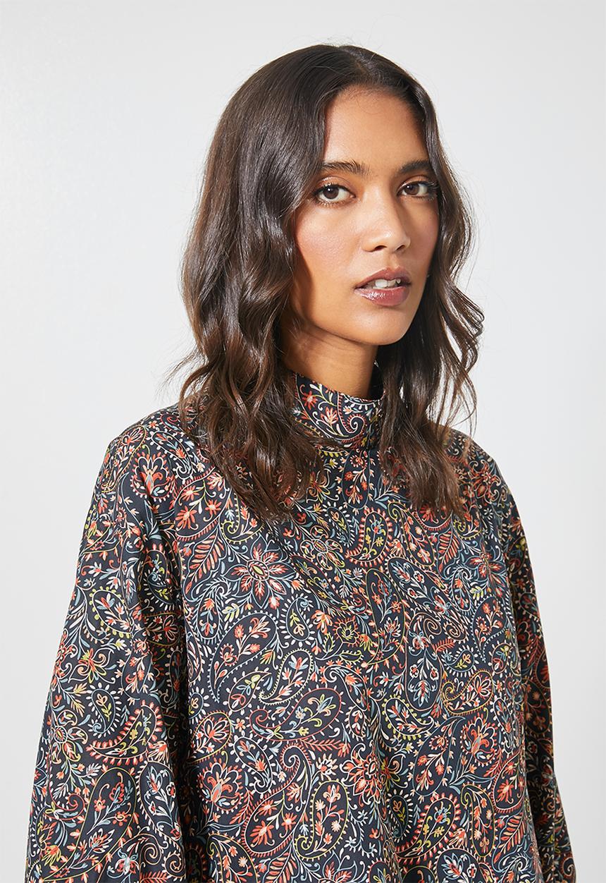 Superbalist - Hi neck tiered dress - multi 