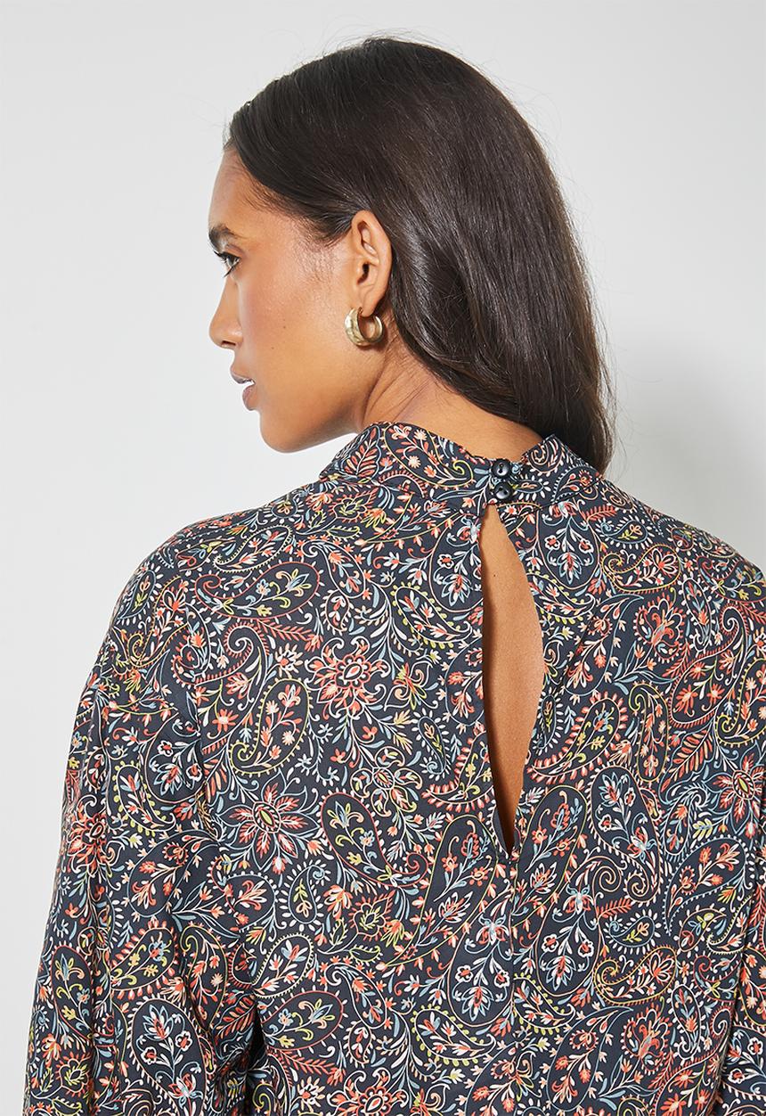 Superbalist - Hi neck tiered dress - multi 