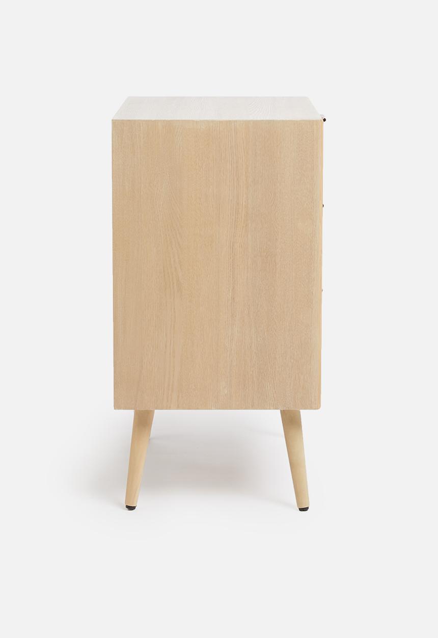 Sixth Floor - Rattan 3 drawer unit - natural