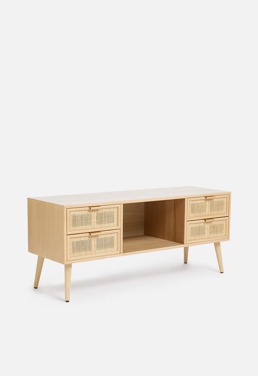 Sixth Floor - Rattan tv unit - natural