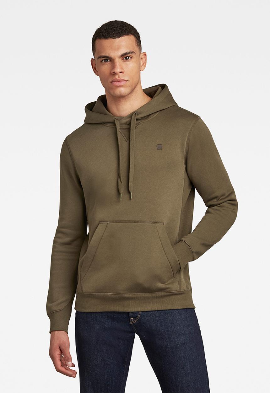 G-STAR - Premium core hooded long sleeve sweat - green 