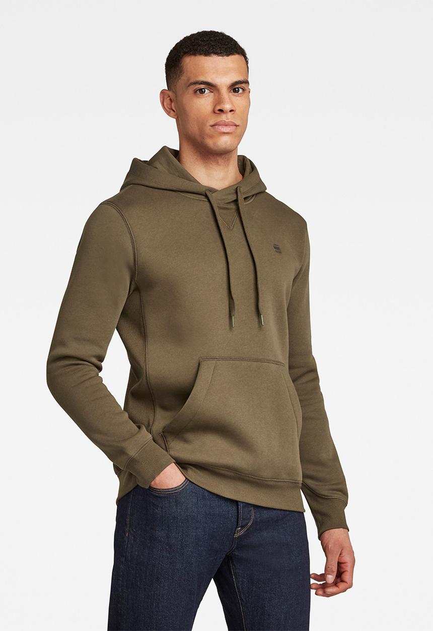 G-STAR - Premium core hooded long sleeve sweat - green 