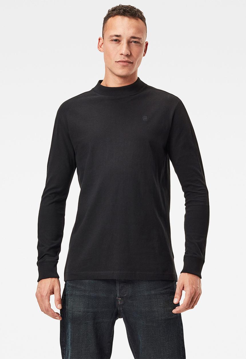 G-STAR - Korpaz mock T-shirt - black