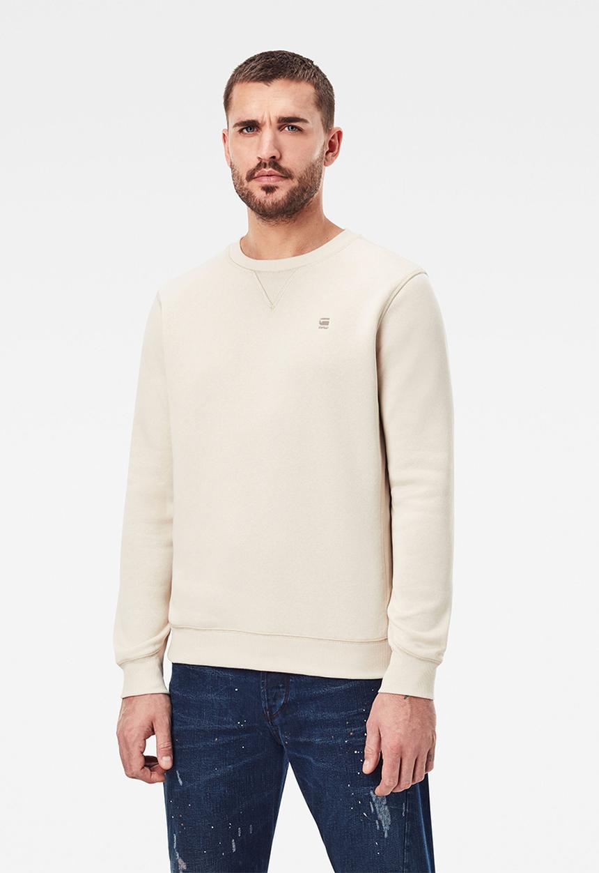 G-STAR - Premium core r long sleeve sweat - beige 