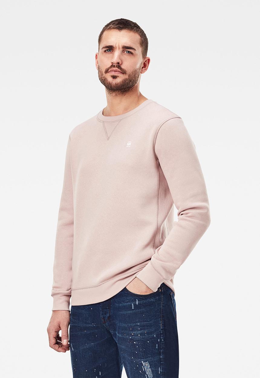 G-STAR - Premium core r long sleeve sweat - pink 