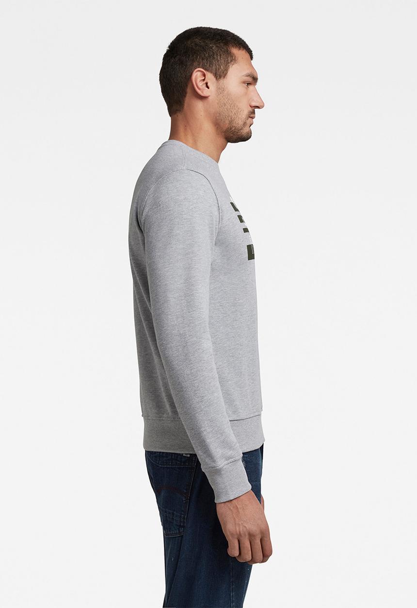 G-STAR - Originals r long sleeve sweat - grey 