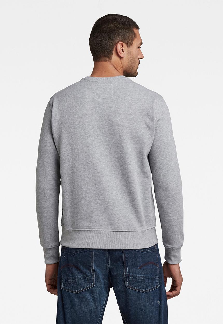 G-STAR - Originals r long sleeve sweat - grey 