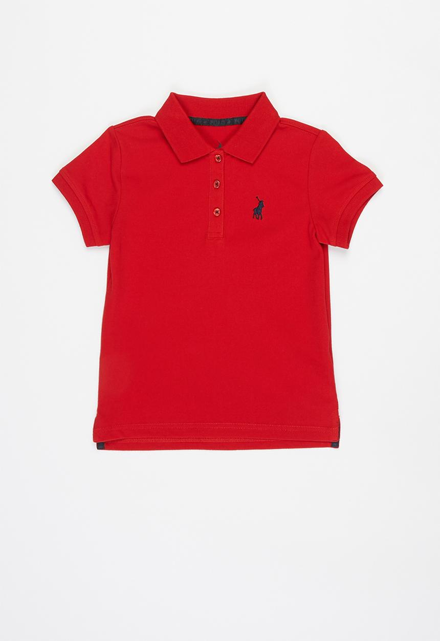 POLO - Girls nina short sleeve golfer - red
