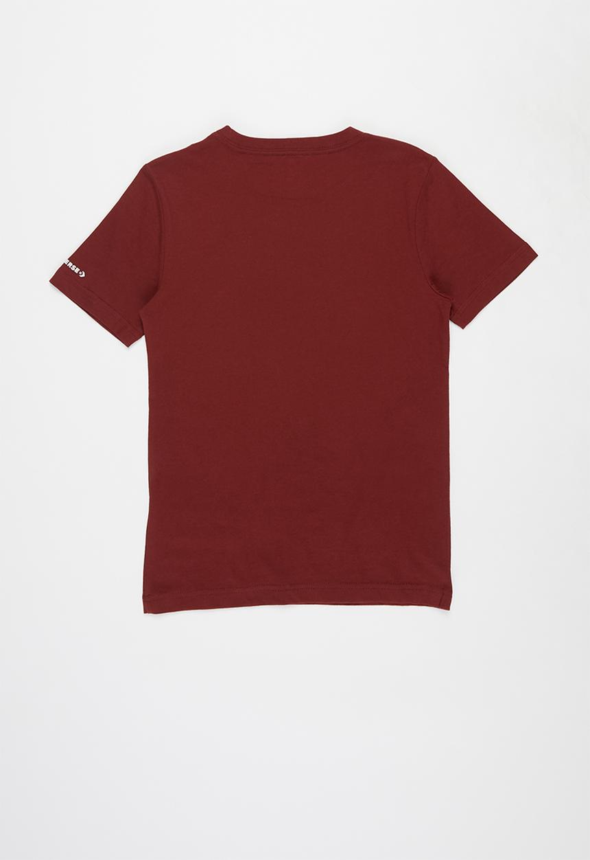 Converse - Converse boys collegiate shoe tee - burgundy 