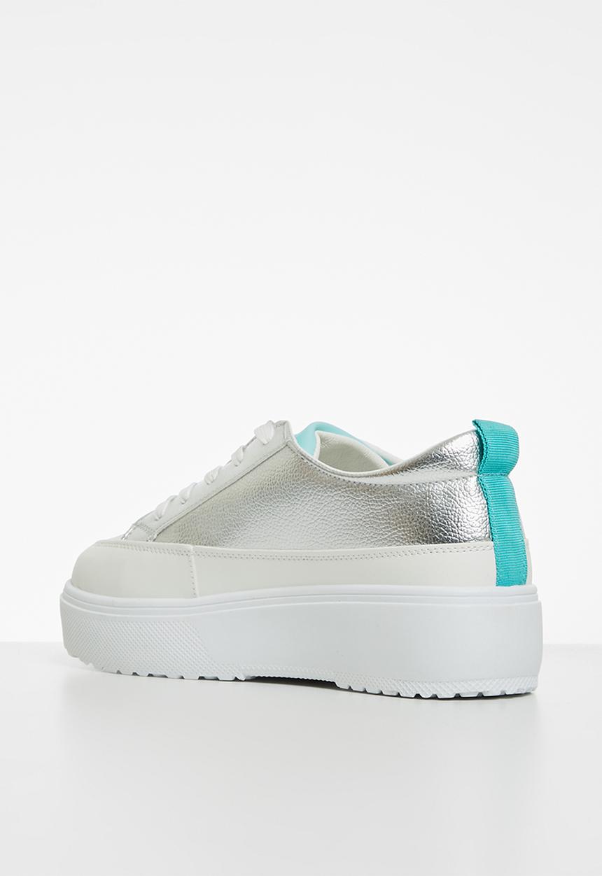 KANGOL - Saturn sneaker - silver & turquoise