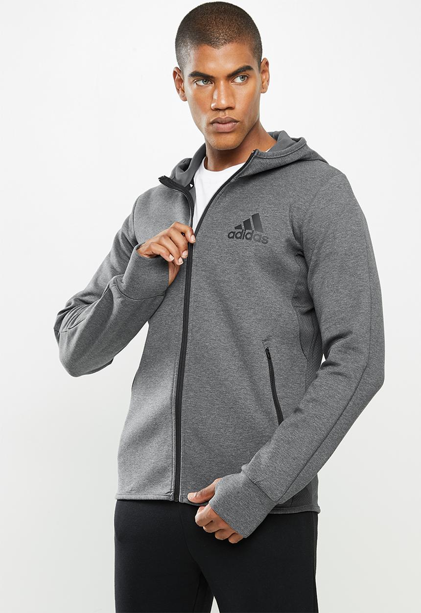 adidas Performance - Mt fz hd hooded track top - grey