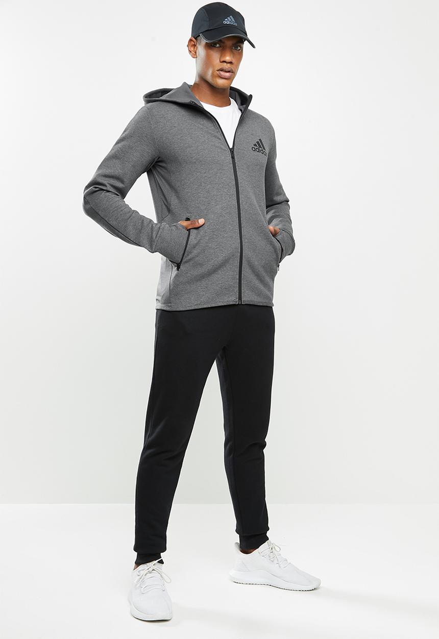 adidas Performance - Mt fz hd hooded track top - grey