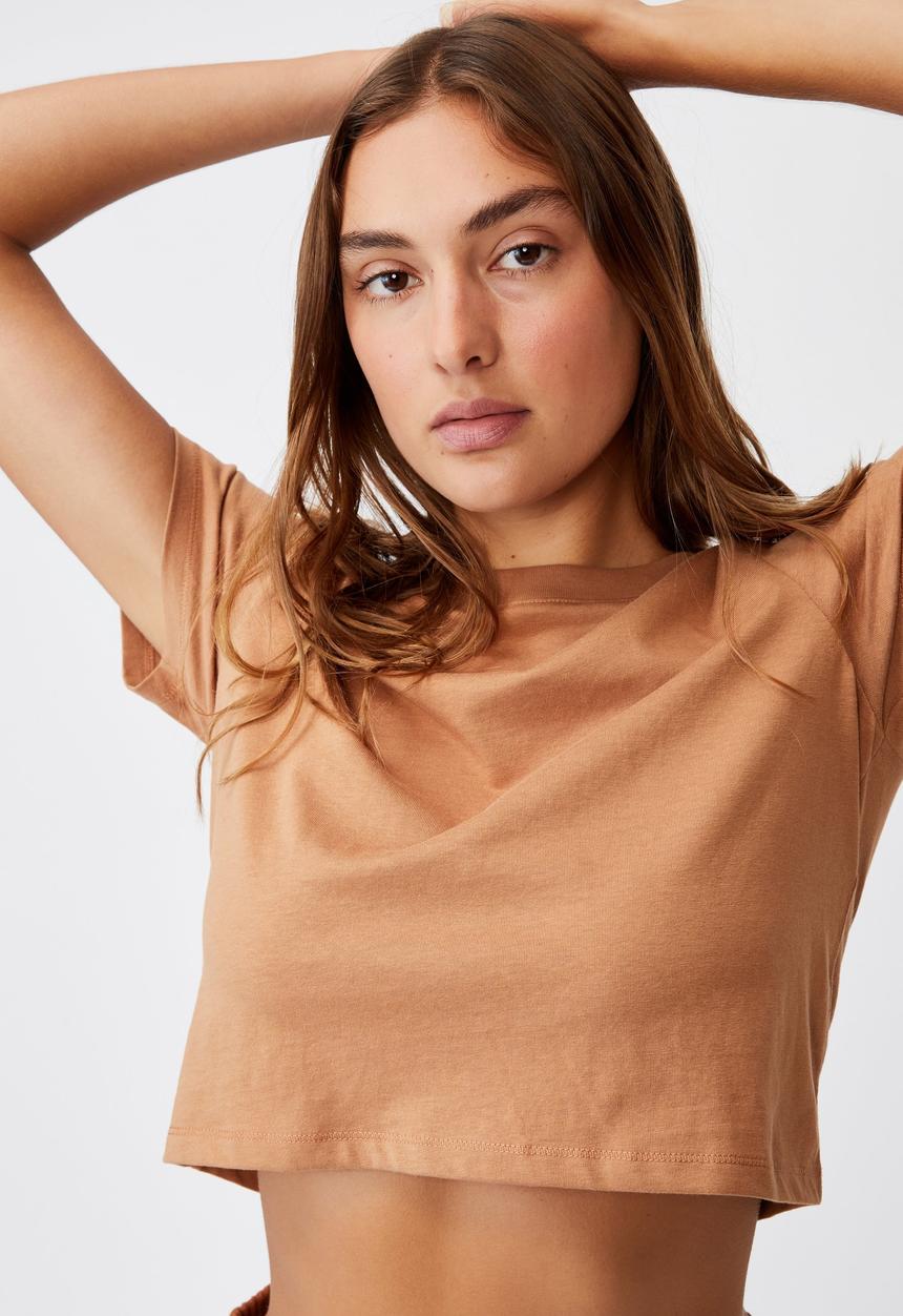 Cotton On - The baby tee - brown