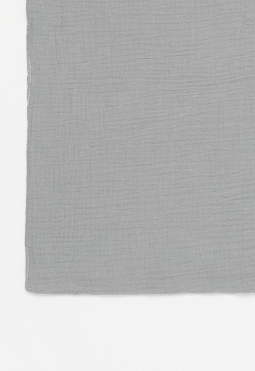 Baby Star - Double layer muslin swaddle - grey