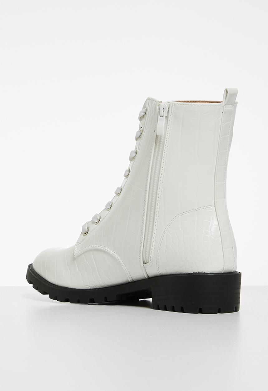 Madison® - Pat combat boot - white