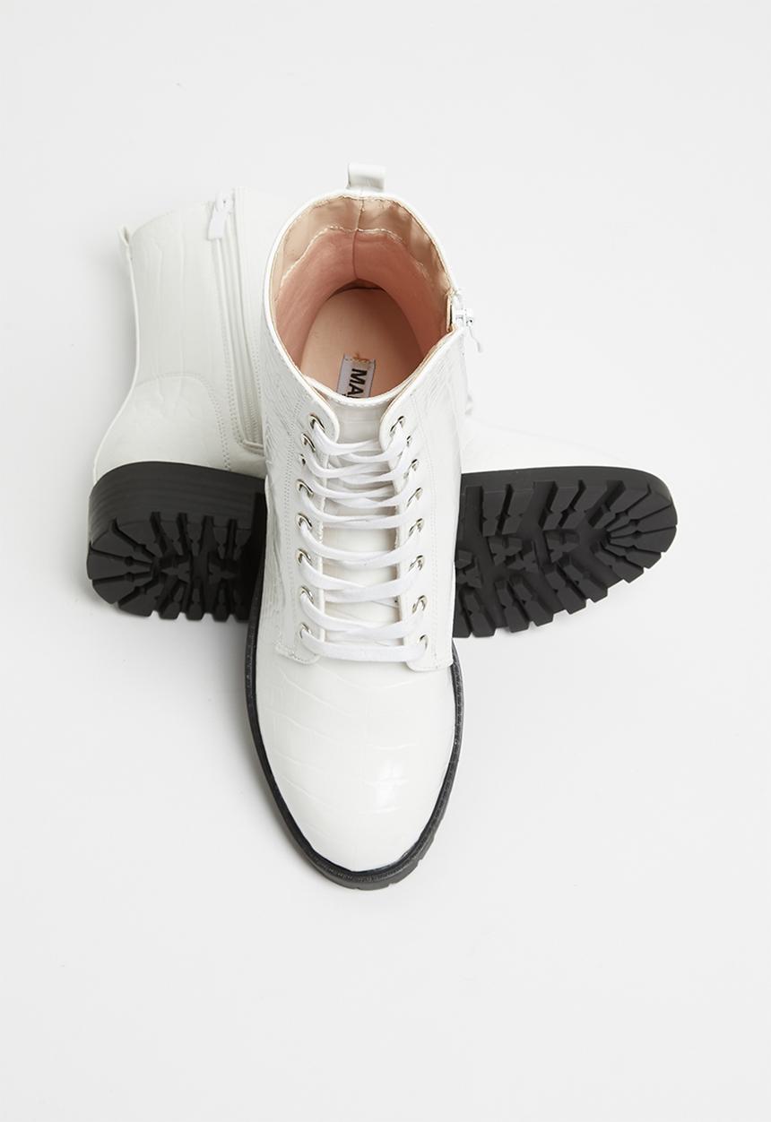 Madison® - Pat combat boot - white