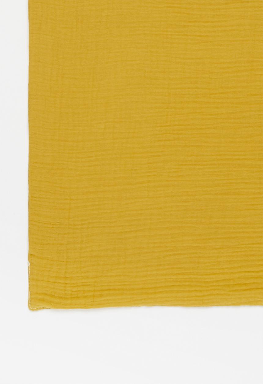 Baby Star - Double layer muslin swaddle - mustard
