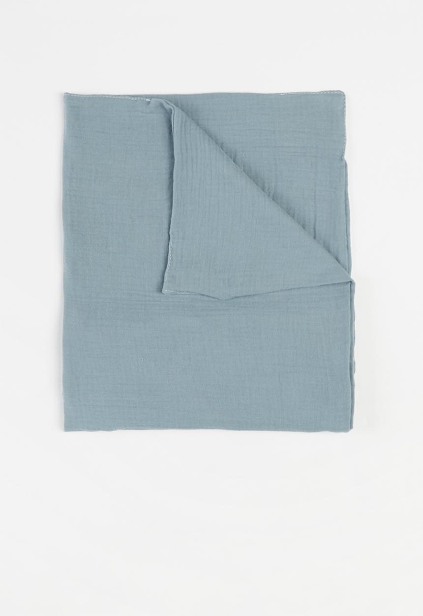 Baby Star - Double layer muslin swaddle - blue