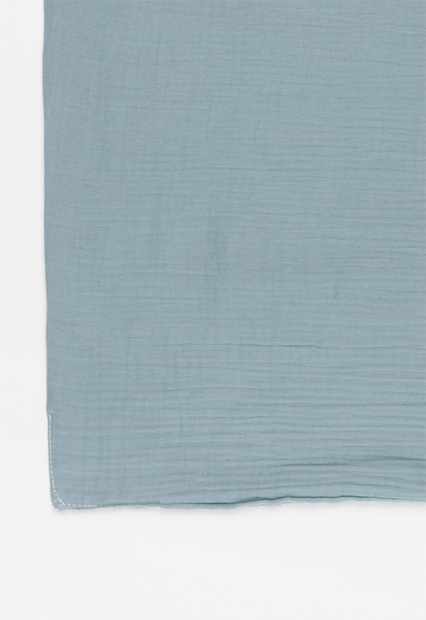Baby Star - Double layer muslin swaddle - blue