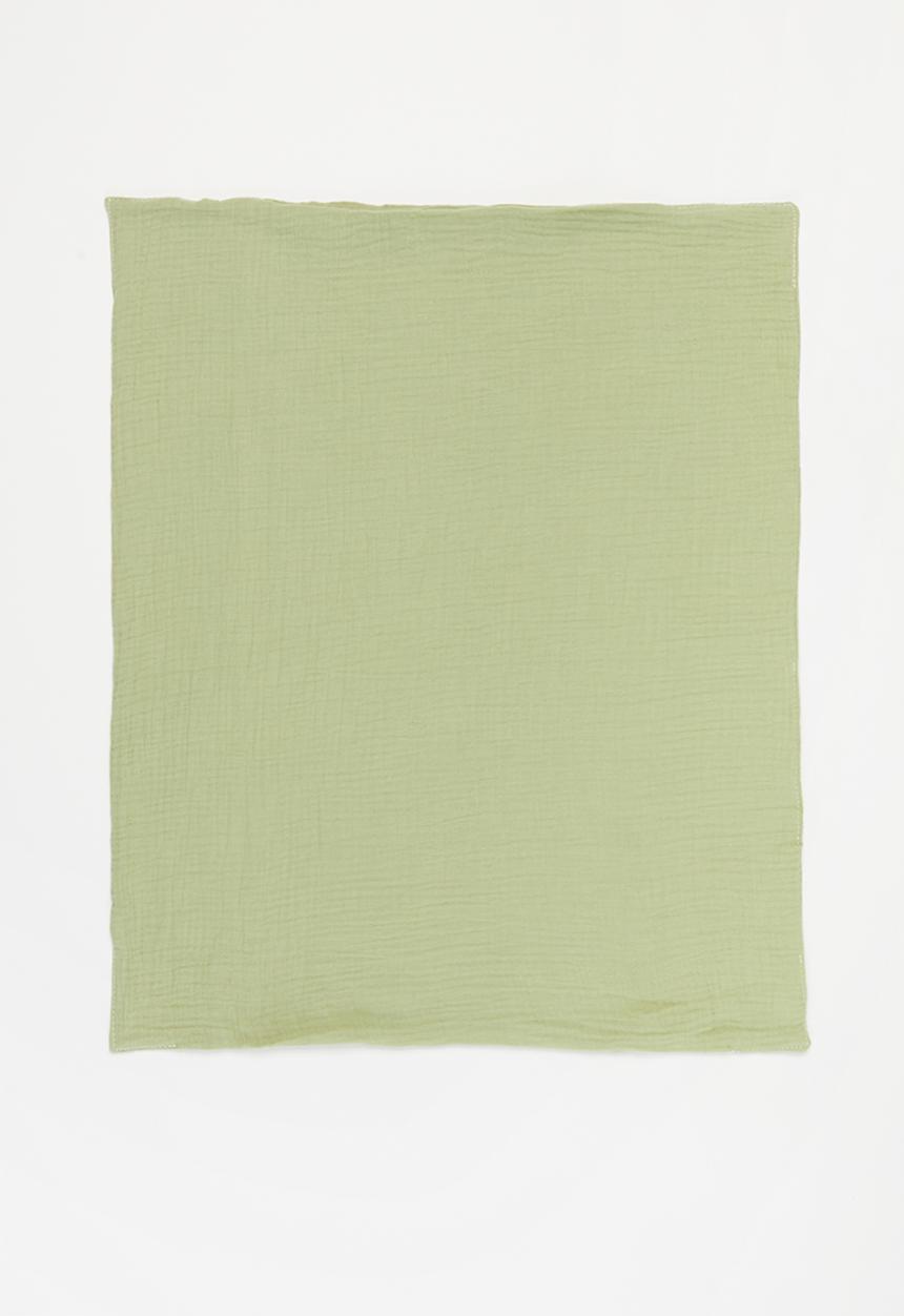 Baby Star - Double layer muslin swaddle - olive