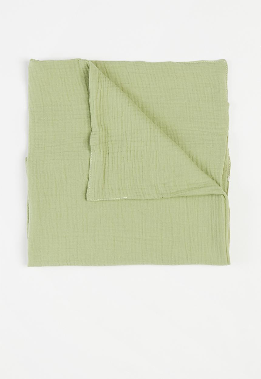 Baby Star - Double layer muslin swaddle - olive