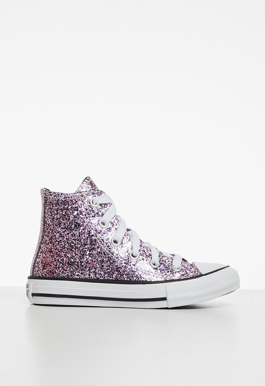 Converse - Chuck Taylor all star coated glitter hi - lilac