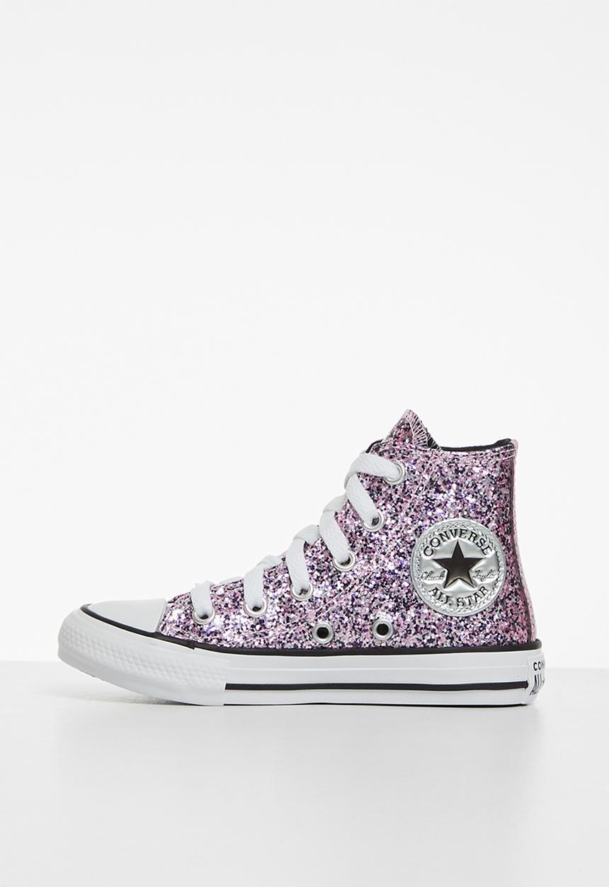 Converse - Chuck Taylor all star coated glitter hi - lilac