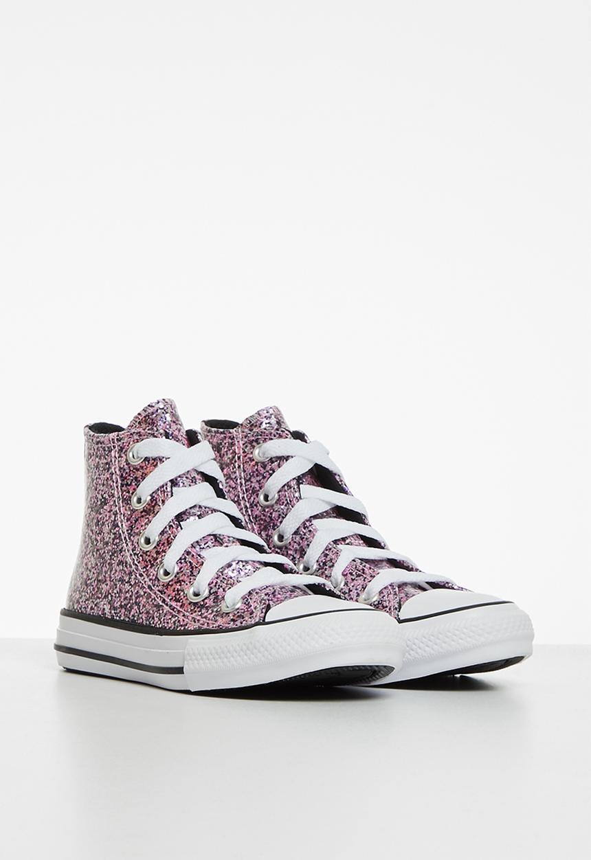 Converse - Chuck Taylor all star coated glitter hi - lilac