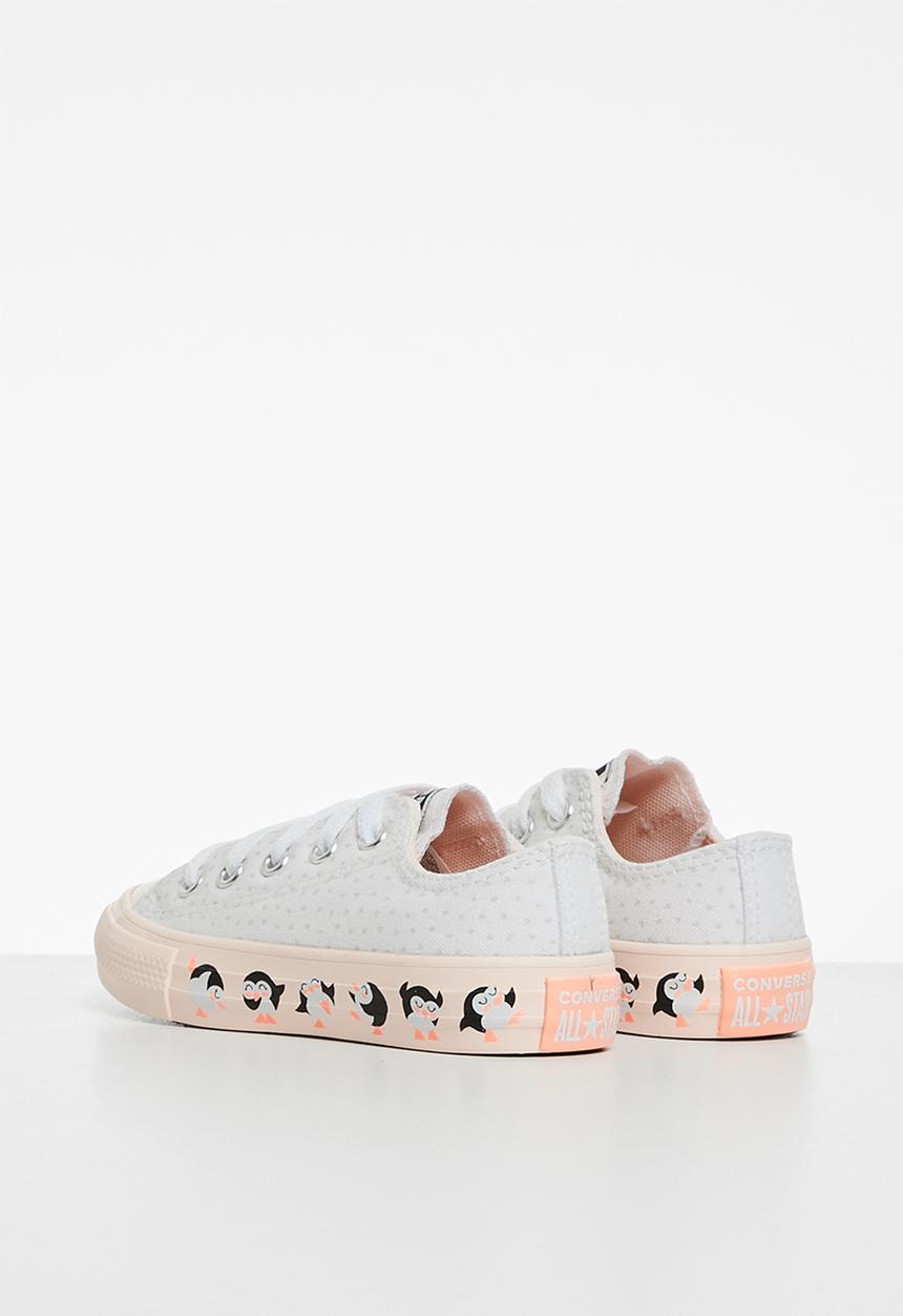 Converse - Chuck Taylor all star penguin print ox - white