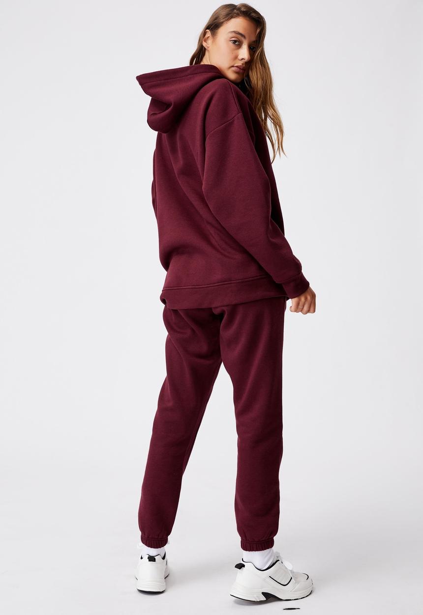 Cotton On - Lifestyle oversized hoodie - mulberry