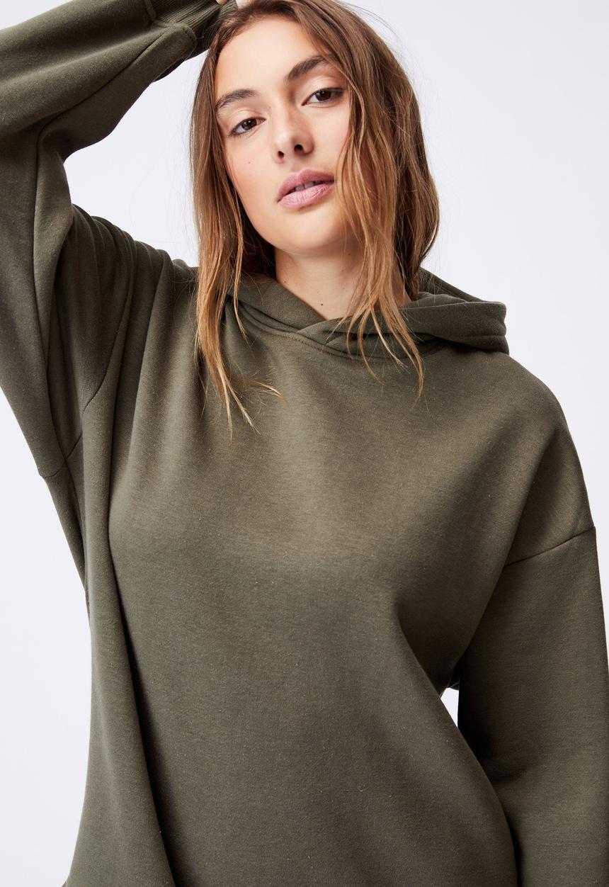 Cotton On - Lifestyle oversized hoodie - khaki 